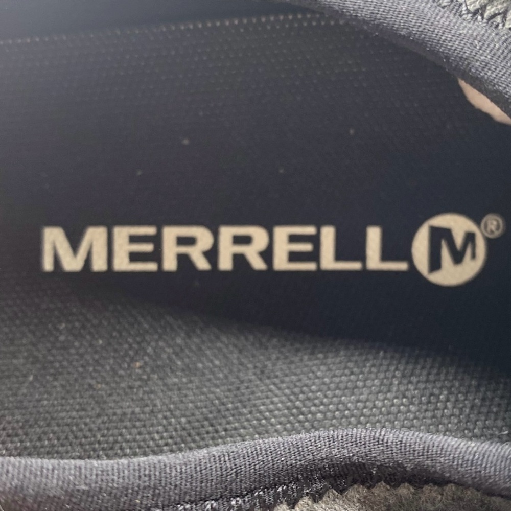 Merrell Womens Siren Guided Moc Jersey Trail Shoes Sz 7 Black Gray Leather - Picture 11 of 14